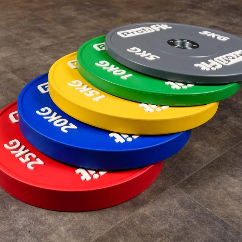 Диск профессиональный обрезиненный HARD цветной D51 мм PROFI-FIT 25 кг