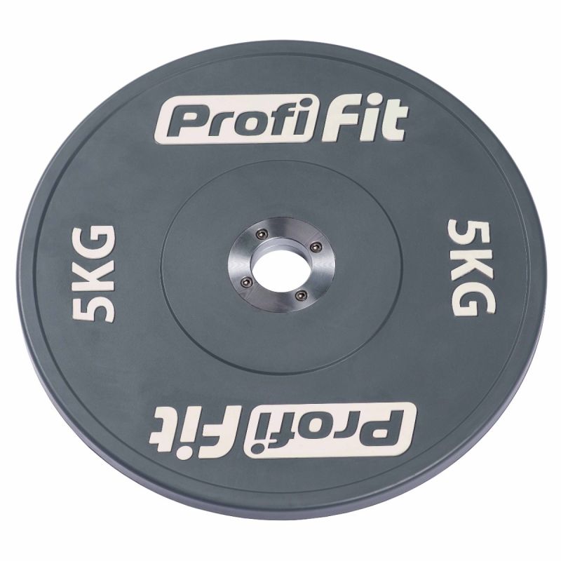 Диск профессиональный обрезиненный HARD цветной D51 мм PROFI-FIT 5 кг