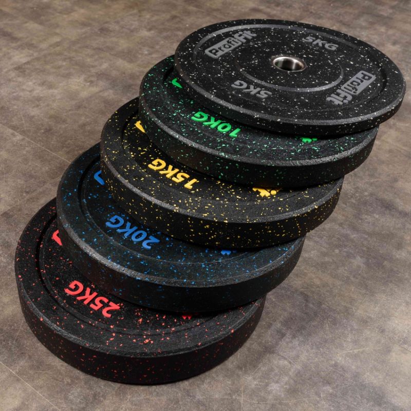 Диск для штанги HI-TEMP с цветными вкраплениями D51 мм PROFI-FIT 10 кг