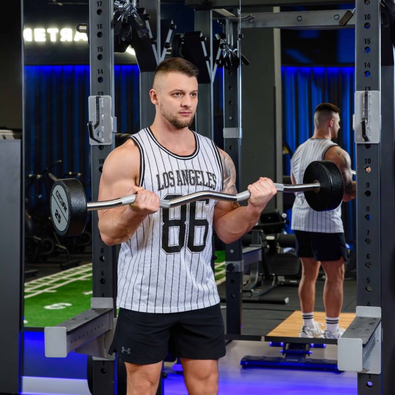 Набор изогнутых полиуретановых штанг LEVEL (шаг 5 кг, 5 шт) PROFI-FIT 35-55 кг