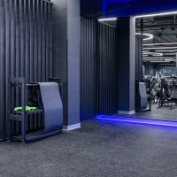 Коврик для йоги и фитнеса СТАНДАРТ (графит) 5 мм PROFI-FIT