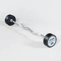 Набор изогнутых полиуретановых штанг LEVEL (шаг 5 кг, 5 шт) PROFI-FIT 35-55 кг