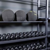 Гантель гексагональная обрезиненная PROFI-FIT 20 кг