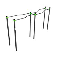 W260 GTO Брусья разноуровневые изогнутые (подходит ОВЗ) ZAVODSPORTA