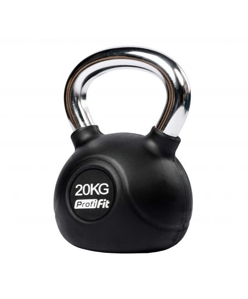 Гиря обрезиненная с хромированной ручкой PROFI-FIT 20 кг