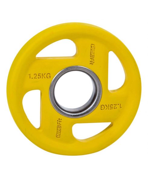 Диск обрезиненный (четыре хвата, цветной) D51 мм PROFI-FIT 1,25 кг