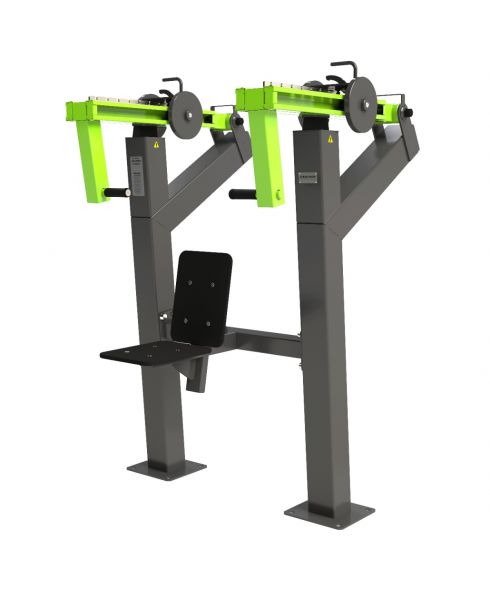 P-1801 Уличный тренажер Жим вверх с переменной нагрузкой ZAVODSPORTA