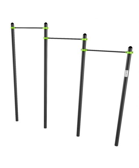 W311 GTO Перекладины разноуровневые для подтягивания из виса на высокой перекладине ZAVODSPORTA